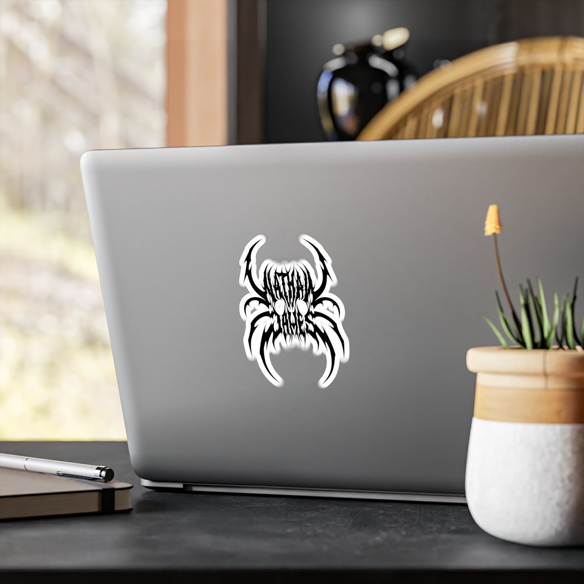 NJ Spider Skull Decal