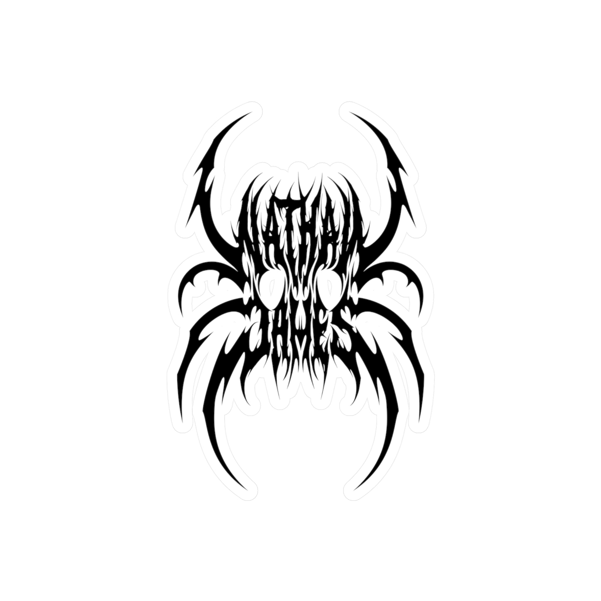 NJ Spider Skull Decal