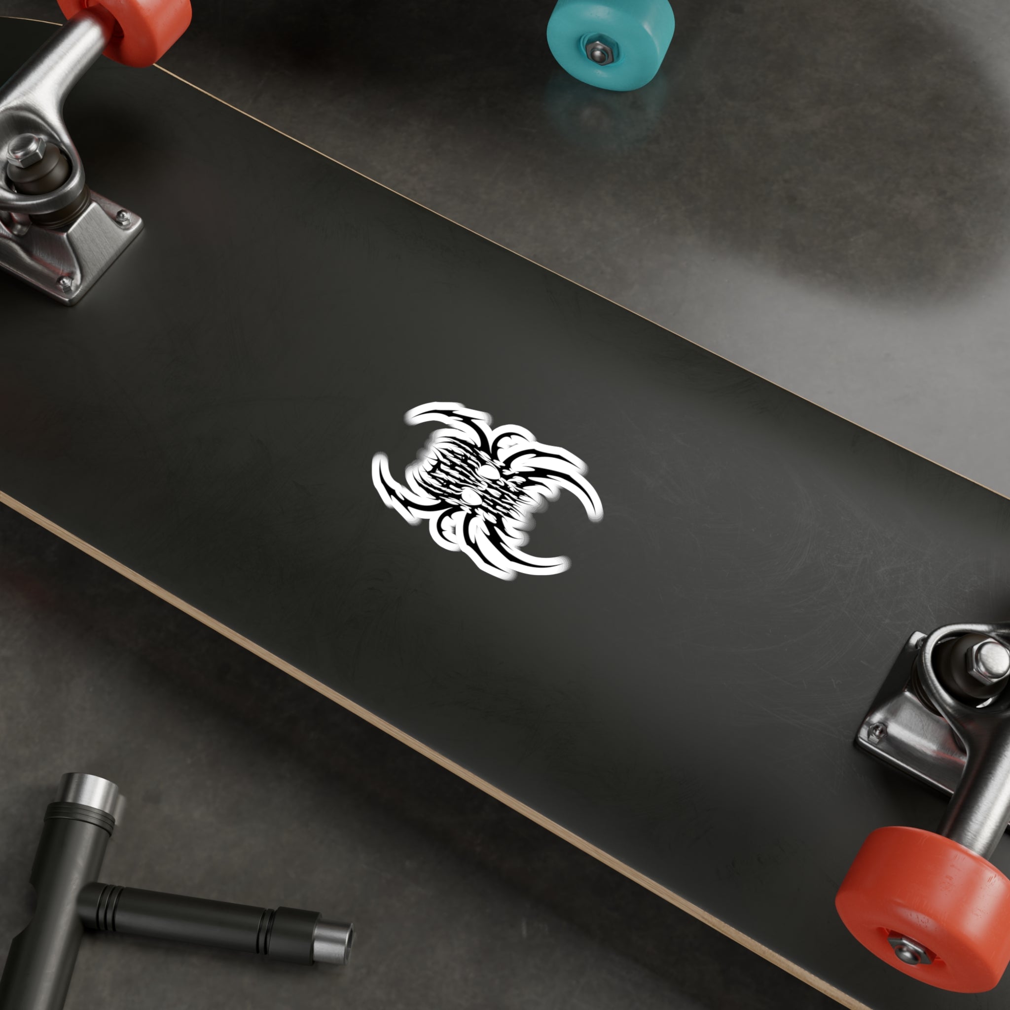 NJ Spider Skull Decal