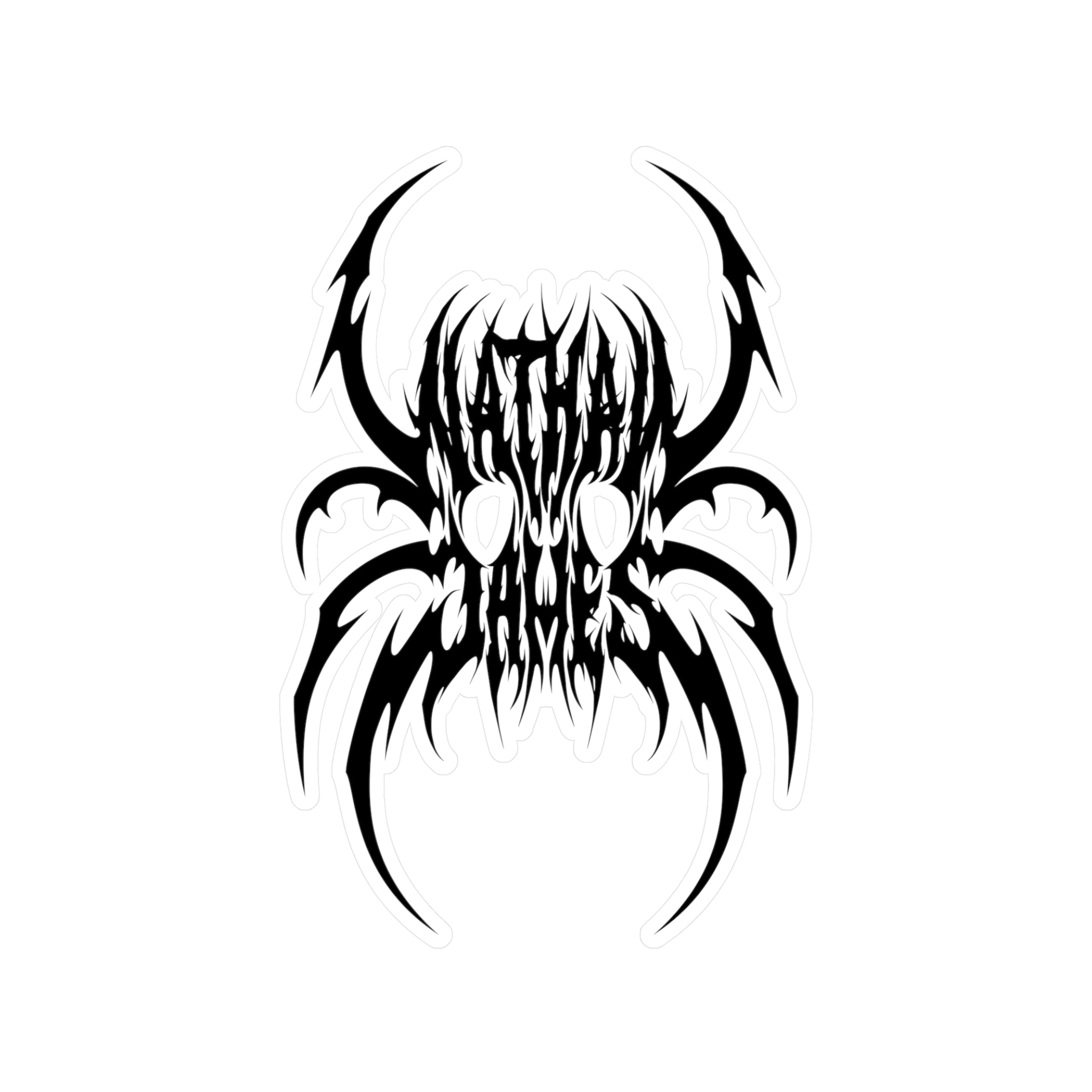 NJ Spider Skull Decal