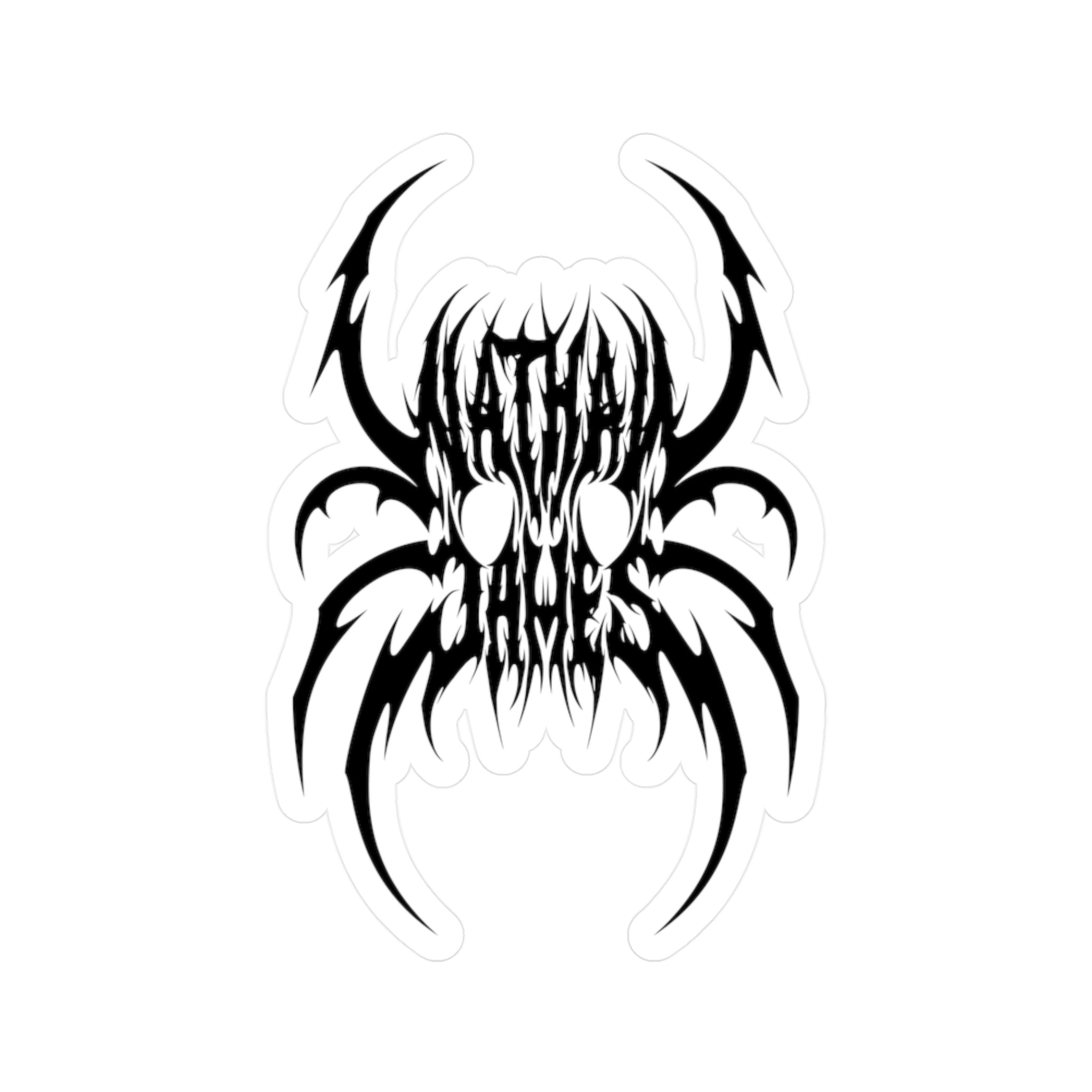 NJ Spider Skull Decal